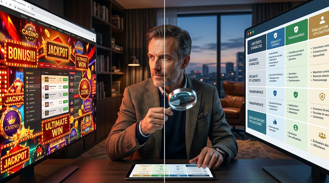 Comparatif de casinos transparent : les critères de Julien Jimenez